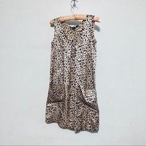 Cynthia Rowley silk cheetah tunic dress size 0